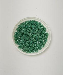 Superduo 2,5x5mm Col. Turquoise Star Dust - 10 Gr