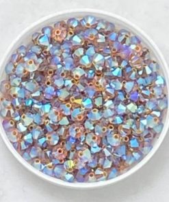 Bicono Preciosa 4mm Col. Light Colour Topaz AB 2X - 50 Pz