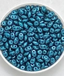 Superduo 2,5x5mm Col. Pearl Coat Dk Teal - 10 Gr