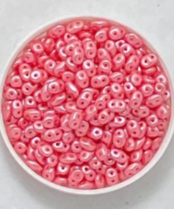 Superduo 2,5x5mm Col. Pearl Coat Paradise Pink - 10 Gr