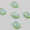 Rettangoli Cristallo Mocha 18x13mm Col. Peridot AB - 2 Pz