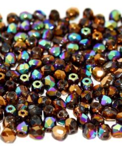 Mezzi Cristalli 3mm Col. Crystal Glittery Bronze – 50 Pz
