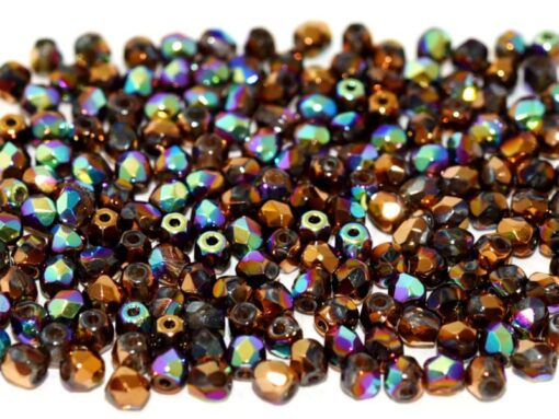 Mezzi Cristalli 3mm Col. Crystal Glittery Bronze – 50 Pz